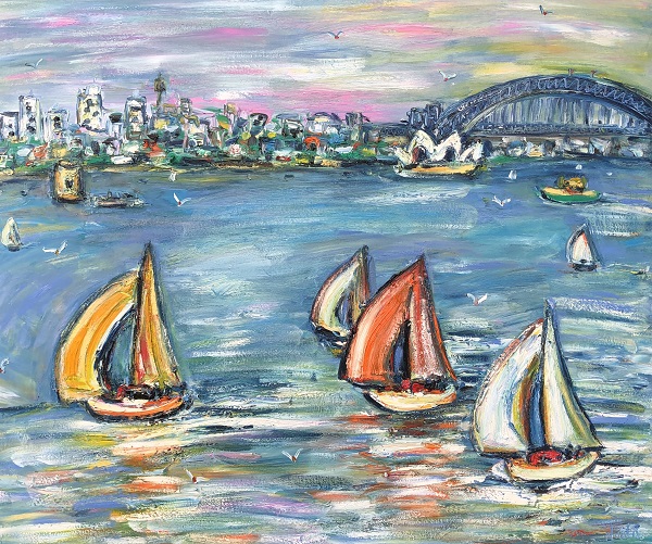 Sydney Sailing 120cm x 150cm